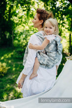 Ladda upp bild till gallerivisning, LennyHybrid Half Buckle Carrier - VIRIDIFLORA - ASH - 100% linne - PreSchool
