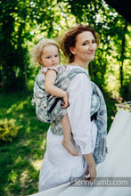 Ladda upp bild till gallerivisning, LennyHybrid Half Buckle Carrier - VIRIDIFLORA - ASH - 100% linne - PreSchool

