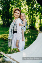 Ladda upp bild till gallerivisning, LennyHybrid Half Buckle Carrier - VIRIDIFLORA - ASH - 100% linne - PreSchool
