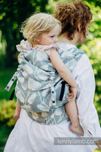 Ladda upp bild till gallerivisning, LennyHybrid Half Buckle Carrier - VIRIDIFLORA - ASH - 100% linne - PreSchool
