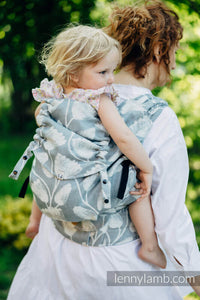 LennyHybrid Half Buckle Carrier - VIRIDIFLORA - ASH - 100% linne - PreSchool
