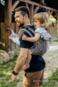 Lenny Buckle Onbuhimo Carrier - ENCHANTED NOOK - COCOA - 100% linne