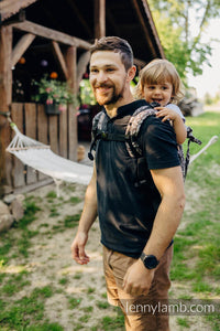 Lenny Buckle Onbuhimo Carrier - ENCHANTED NOOK - COCOA - 100% linne