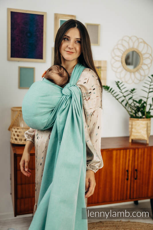 Lenny Lamb Woven Baby Wrap/Vävd sjal - AGAVE - 100% bomull