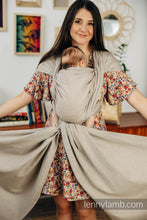 Laden Sie das Bild in den Galerie-Viewer, Lenny Lamb Woven Baby Wrap/Vävd sjal - PEANUT BUTTER - 100% bomull
