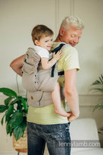 Load image into Gallery viewer, LennyPreschool Carrier - LITTLE HERRINGBONE ALMOND - 100% cotton
