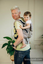 Load image into Gallery viewer, LennyPreschool Carrier - LITTLE HERRINGBONE ALMOND - 100% cotton
