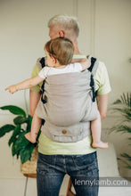 Load image into Gallery viewer, LennyPreschool Carrier - LITTLE HERRINGBONE ALMOND - 100% cotton
