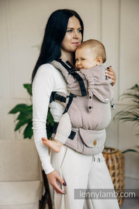 LennyUpGrade Carrier - LITTLE HERRINGBONE ALMOND