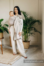 Laden Sie das Bild in den Galerie-Viewer, Lenny Lamb Ringsjal - LITTLE HERRINGBONE ALMOND - 100% bomull
