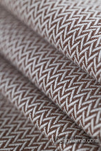 Load image into Gallery viewer, Lenny Lamb Woven Baby Wrap - LITTLE HERRINGBONE ALMOND - 100% cotton
