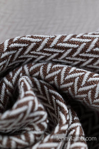 LennyUpGrade Carrier - LITTLE HERRINGBONE ALMOND - 100% bomull