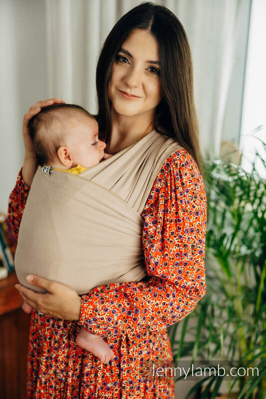 Trikåsjal Baby Sling - Nude Beige