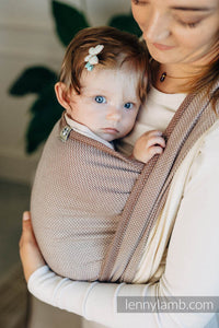 Lenny Lamb Woven Baby Wrap - LITTLE HERRINGBONE BABY CUPCAKE - 100% cotton