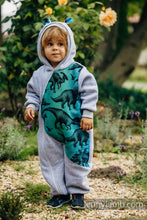 Laden Sie das Bild in den Galerie-Viewer, Jumpsuit - GRAY MELANGE &amp; JURASSIC PARK - Begagnad
