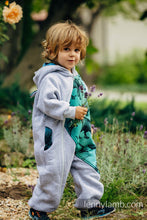 Laden Sie das Bild in den Galerie-Viewer, Jumpsuit - GRAY MELANGE &amp; JURASSIC PARK - Begagnad
