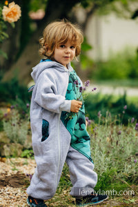 Jumpsuit - GRAY MELANGE & JURASSIC PARK - Begagnad