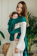 Load image into Gallery viewer, LennyHybrid Half Buckle Carrier - BASIC LINE EMERALD - 100% cotton - Standard
