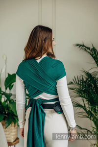 LennyHybrid Half Buckle Carrier - BASIC LINE EMERALD - 100% cotton - Standard