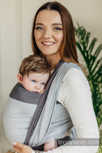 Ladda upp bild till gallerivisning, Lenny Lamb Woven Baby Wrap/Vävd sjal - COOL GREY - 100% bomull
