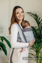 Ladda upp bild till gallerivisning, Lenny Lamb Woven Baby Wrap/Vävd sjal - COOL GREY - 100% bomull
