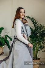 Ladda upp bild till gallerivisning, Lenny Lamb Woven Baby Wrap/Vävd sjal - COOL GREY - 100% bomull
