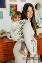 Laden Sie das Bild in den Galerie-Viewer, Lenny Lamb Woven Baby Wrap/Vävd sjal - JURASSIC PARK - ICE DESERT - 100% bomull
