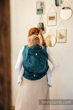 Laden Sie das Bild in den Galerie-Viewer, LennyHybrid Half Buckle Carrier - WILD WINE - IVY - 51% bomull, 49% silke - Preschool
