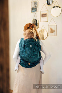 LennyHybrid Half Buckle Carrier - WILD WINE - IVY - 51% bomull, 49% silke - Preschool