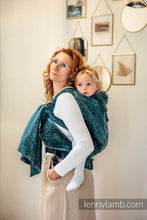 Laden Sie das Bild in den Galerie-Viewer, LennyHybrid Half Buckle Carrier - WILD WINE - IVY - 51% bomull, 49% silke - Preschool

