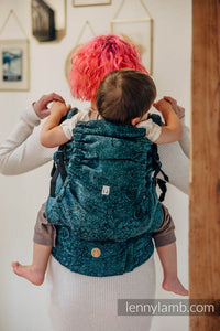 LennyPreschool Carrier - WILD WINE - IVY - 51% bomull, 49% silke