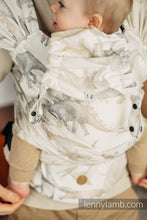 Ladda upp bild till gallerivisning, LennyHybrid Half Buckle Carrier - JURASSIC PARK - ICE DESERT - 100% bomull - Standard
