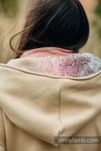 Laden Sie das Bild in den Galerie-Viewer, Asymmetrical Hoodie - Beige with Wild Wine - Vineyard
