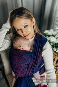 Lenny Lamb Woven Baby Wrap/Vävd sjal - WILD WINE - BOUQUET - 100% bomull