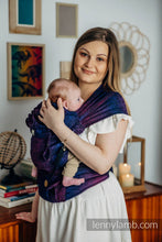 Laden Sie das Bild in den Galerie-Viewer, LennyHybrid Half Buckle Carrier - WILD WINE - BOUQUET - 100% bomull,  Standard
