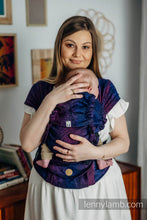 Laden Sie das Bild in den Galerie-Viewer, LennyHybrid Half Buckle Carrier - WILD WINE - BOUQUET - 100% bomull,  Standard
