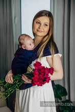 Laden Sie das Bild in den Galerie-Viewer, LennyHybrid Half Buckle Carrier - WILD WINE - BOUQUET - 100% bomull,  Standard
