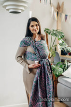 Laden Sie das Bild in den Galerie-Viewer, Lenny Lamb Woven Baby Wrap/Vävd sjal - WILD SOUL - SASSY - 100% bomull
