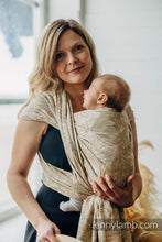 Laden Sie das Bild in den Galerie-Viewer, Lenny Lamb Woven Baby Wrap/Vävd sjal - RAPUNZEL - AURATUM - 100% bomull
