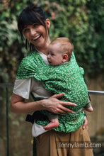 Load image into Gallery viewer, LennyHybrid Half Buckle Carrier - ENCHANTED NOOK - EVERGREEN - 54% bomull, 46% Tencel™ - Standard

