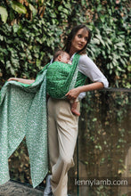 Laden Sie das Bild in den Galerie-Viewer, Lenny Lamb Woven Baby Wrap/Vävd sjal - ENCHANTED NOOK - EVERGREEN - 54% bomull, 46% Tencel™
