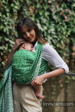 Load image into Gallery viewer, Lenny Lamb Woven Baby Wrap/Vävd sjal - ENCHANTED NOOK - EVERGREEN - 54% bomull, 46% Tencel™
