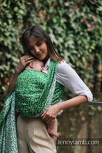 Laden Sie das Bild in den Galerie-Viewer, Lenny Lamb Woven Baby Wrap/Vävd sjal - ENCHANTED NOOK - EVERGREEN - 54% bomull, 46% Tencel™
