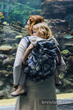Load image into Gallery viewer, LennyPreschool Carrier - VIRIDIFLORA - ROYAL BABY - 100% bamboo viscose
