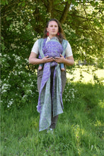 Load image into Gallery viewer, Yaro Ring Sling - Terra Duo Violet Olive Flame Ring Sling - 100% Cotton
