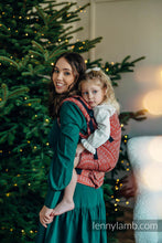 Load image into Gallery viewer, LennyPreschool Carrier - PEACOCK&#39;S TAIL - HOLIDAY - 100% cotton
