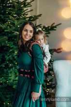 Load image into Gallery viewer, LennyPreschool Carrier - PEACOCK&#39;S TAIL - HOLIDAY - 100% cotton
