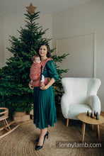 Load image into Gallery viewer, LennyLight Carrier - PEACOCK&#39;S TAIL - HOLIDAY - 100% cotton
