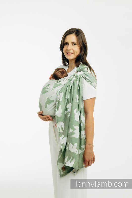 Lenny Lamb Ringsjal - BIRDY - FLY HIGH - 80% bomull, 20% lyocell