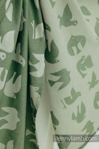 Lenny Lamb Woven Baby Wrap/Vävd sjal - BIRDY - FLY HIGH - 80% bomull, 20% lyocell
